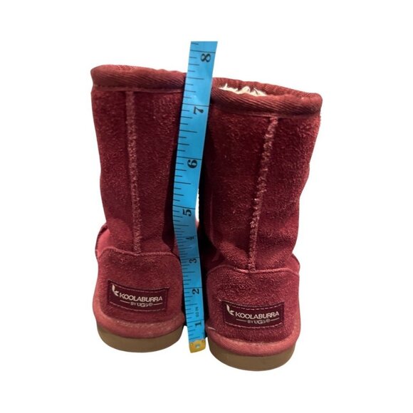 Girls Size 13 Wine Coloured Uggs Short Boots - Picture 7 of 10
